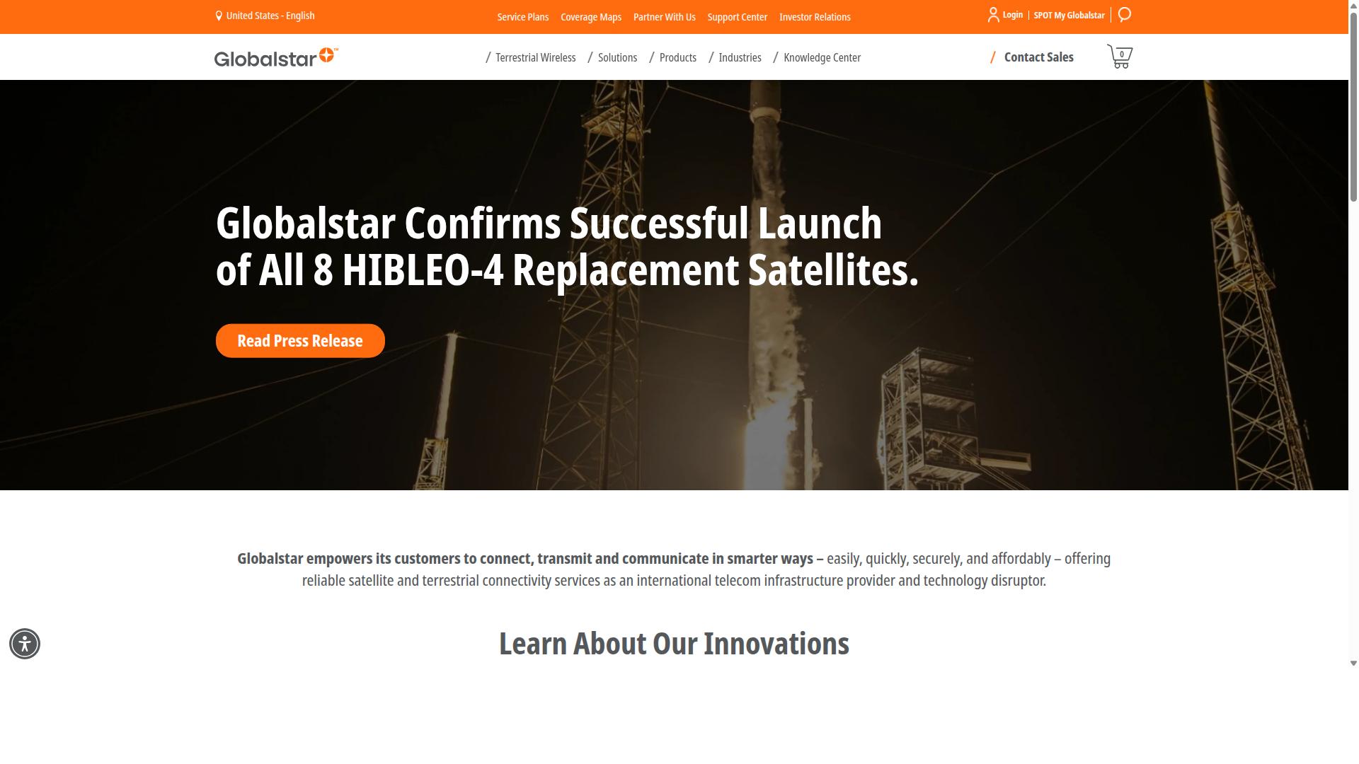 Globalstar website