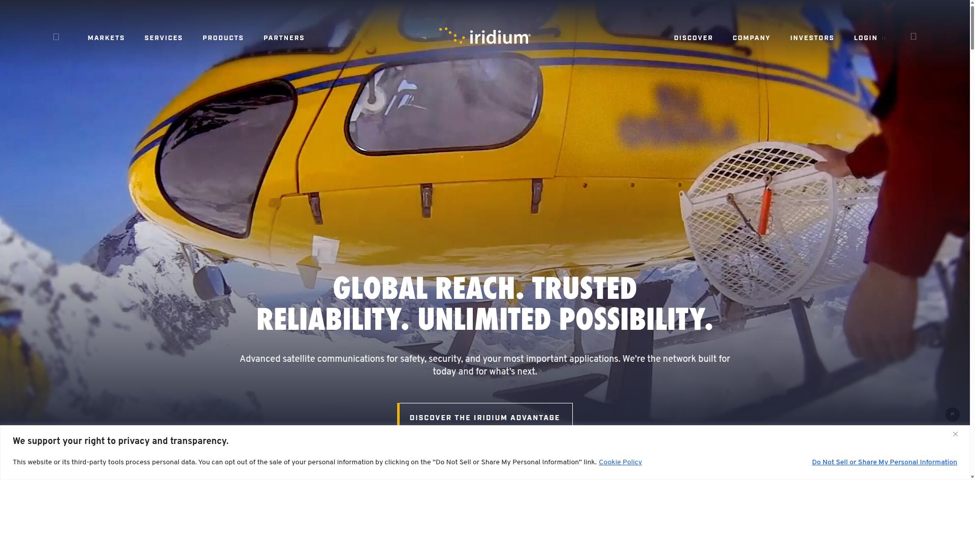 Iridium Communications Inc. website